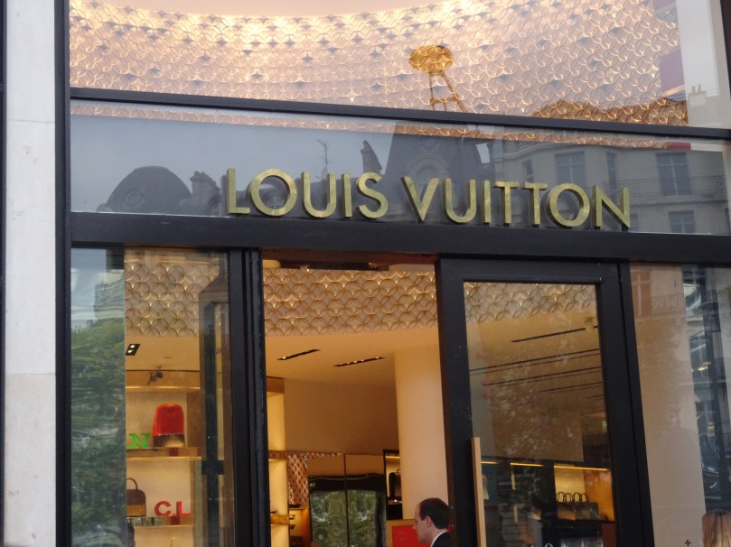 Louis Vuitton flagship store in Paris.